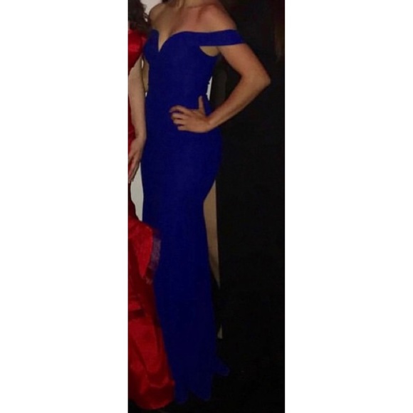 Royal blue gown - Picture 8 of 8